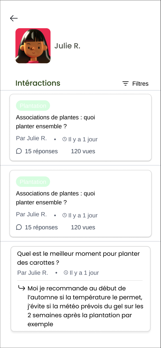 Communauté Smart Garden : interactions et échanges entre jardiniers